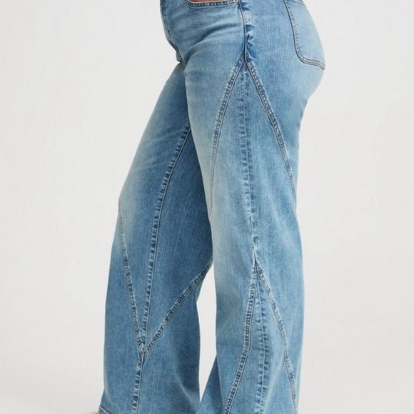 Torrid Light Blue Flare Jeans - Picture 2 of 5